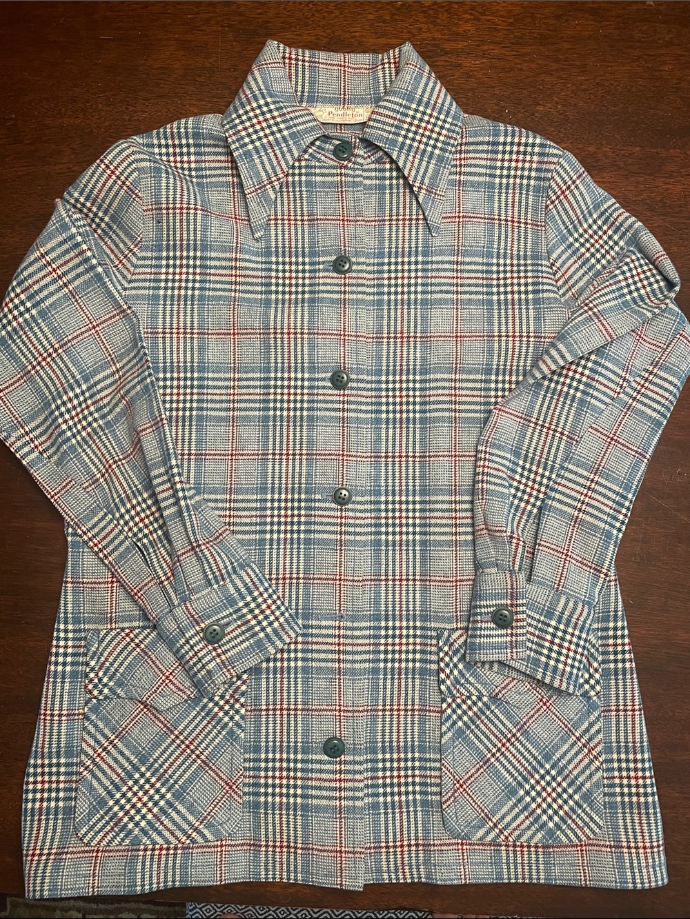 Vintage 1970s Young Pendleton wool shirt-jacket size L?